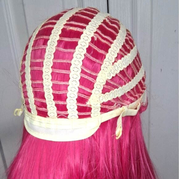 KPop Demon Hunters Mira Adult Wig Long Pink Anime Cosplay Pigtails Costume NEW - Picture 7 of 7